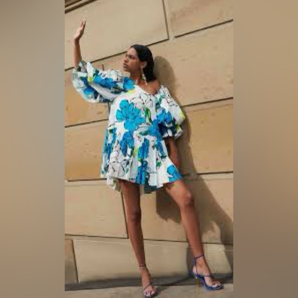 Aje Cy Off Shoulder Smock Dress, size 10 AU (6US)
